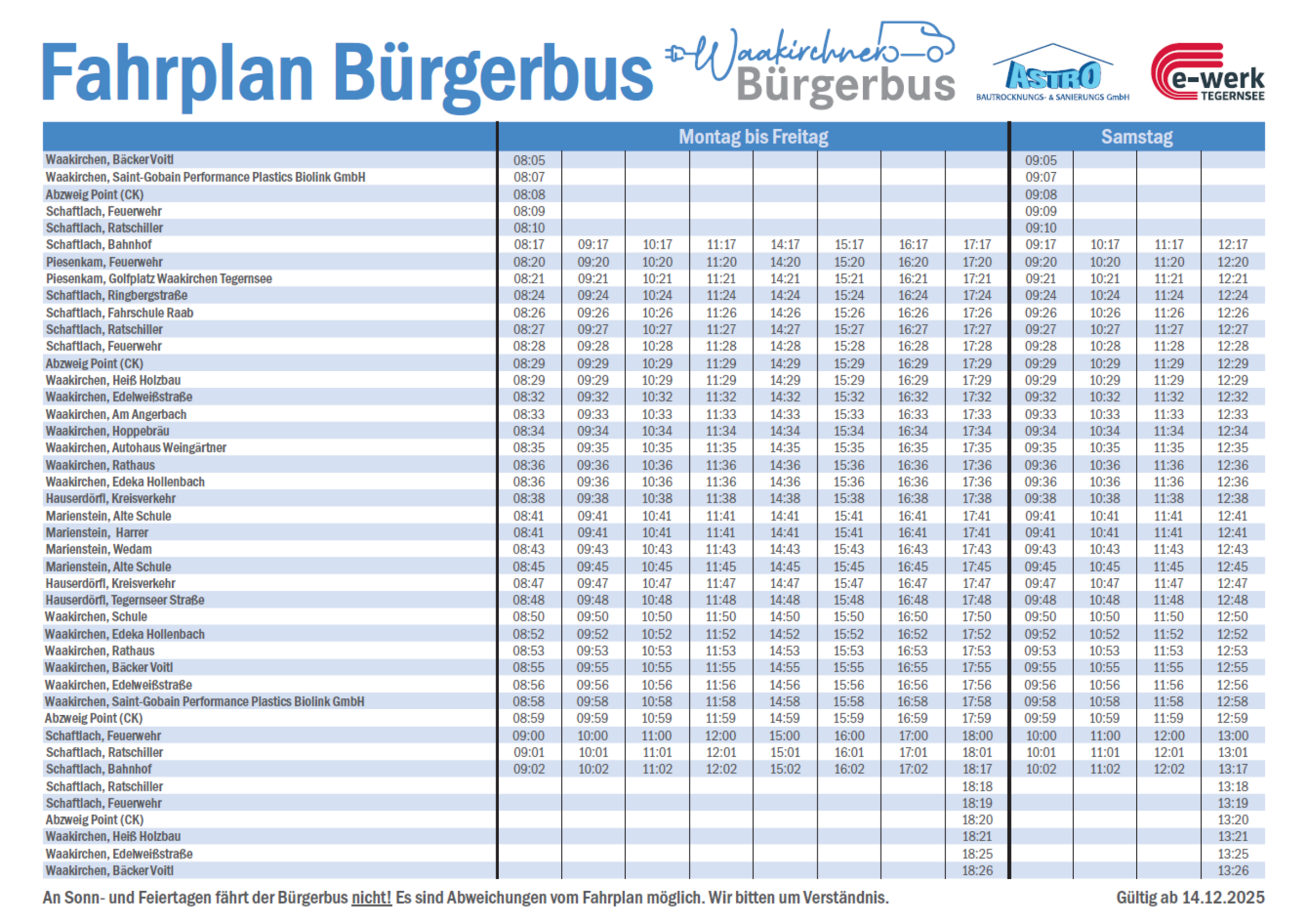 Fahrplan
