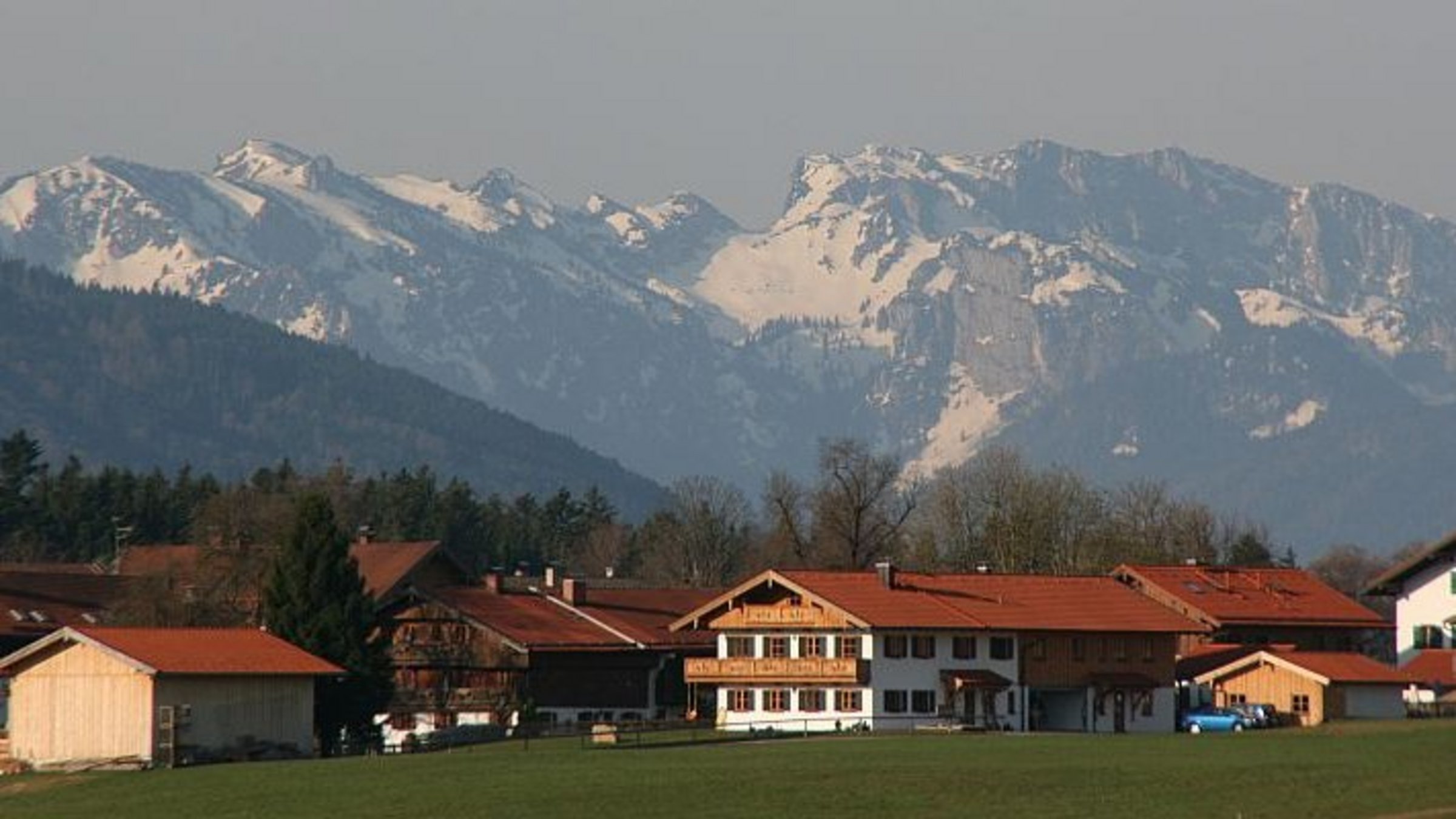 Blick auf Waakirchen